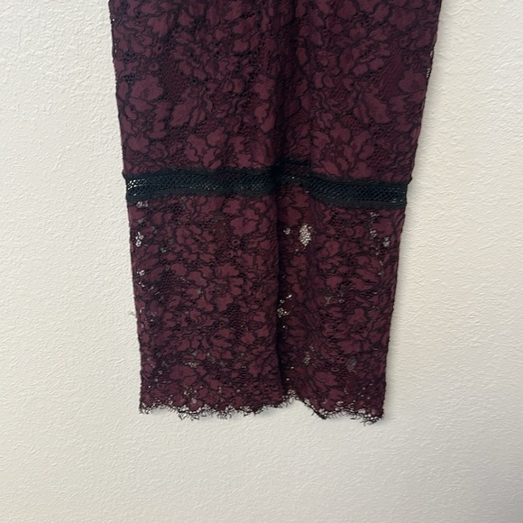 Alexis lace Evie Gothic Style Dress burgundy size medium. - Picture 7 of 13
